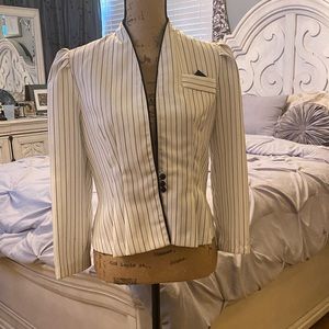 🖤🤍 vintage pinstripe blazer 🤍🖤